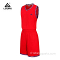 Wholesale école Basketball Uniforme Set Maillots de basketball